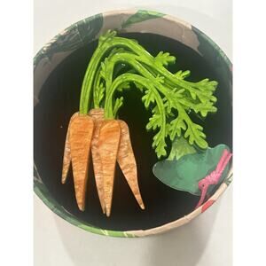 Erstwilder Carrot Topper Resin Brooch- In Praise of Veg 2025